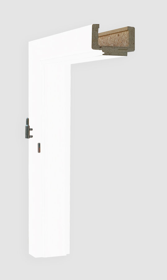 Obložková zárubeň, dekor bílá, provedení 80 levé, tl. zdi 150 mm