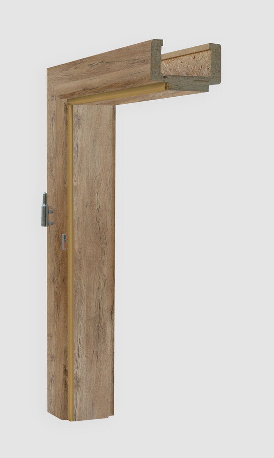 Obložková zárubeň, dekor dub alpský, provedení 80 levé, tl. zdi 150 mm