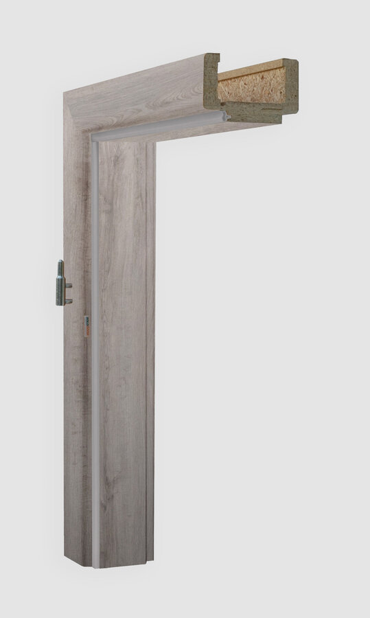 Obložková zárubeň, dekor dub western, provedení 80 levé, tl. zdi 150 mm