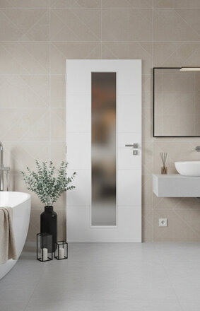 Dveře do koupelny | dveře Smart lak 8 Snow