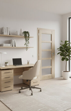 Dveře do pracovny | dveře Viva 65 | Solo struktur dub sonoma