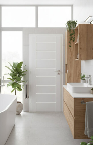 Inspirace koupelna | dveře Viva 70 | folie bílá