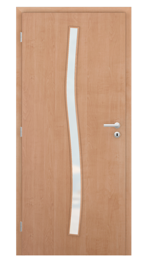 Dveře SMART 1, dekor olše, provedení 80 levé, sklo satinato