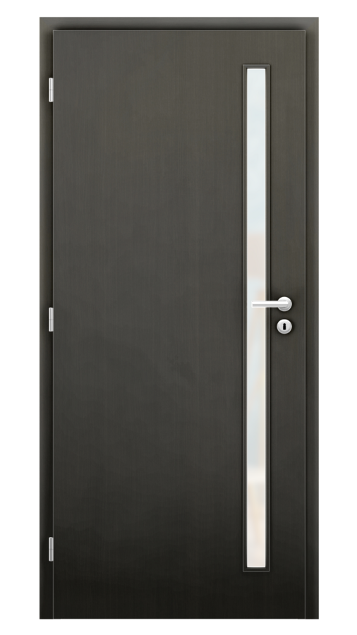 Dveře SMART 20, dekor wenge, provedení 80 levé, sklo satinato