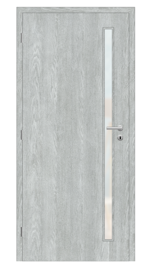 Dveře SMART 20, dekor earl grey, provedení 80 levé, sklo satinato