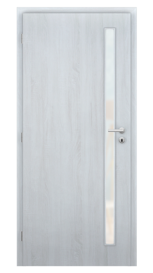 Dveře SMART 20, dekor andorra white, provedení 80 levé, sklo satinato