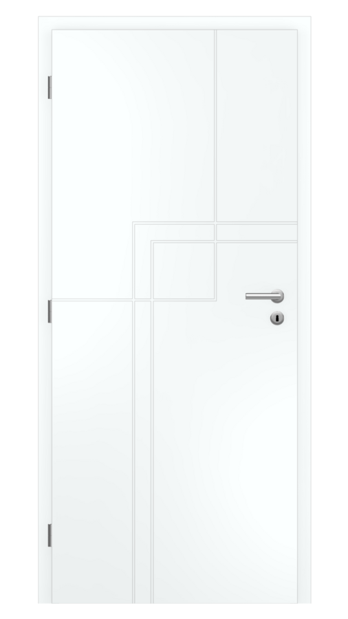 Dveře SMART 51, dekor bílá snow, provedení 80 levé