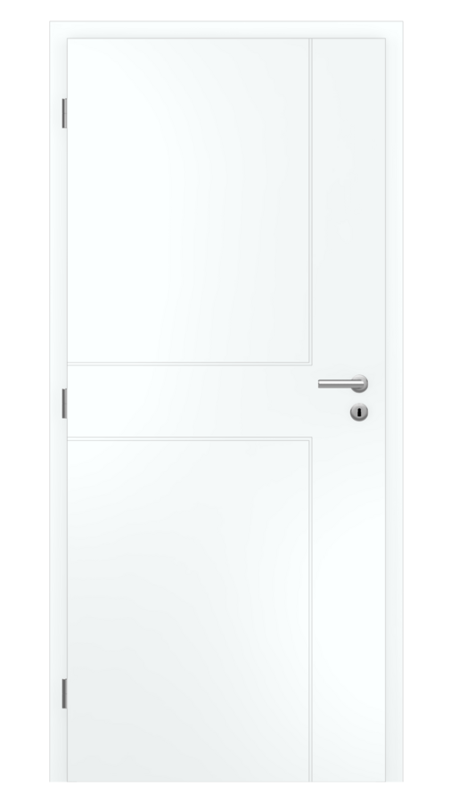 Dveře SMART 52, dekor bílá snow, provedení 80 levé