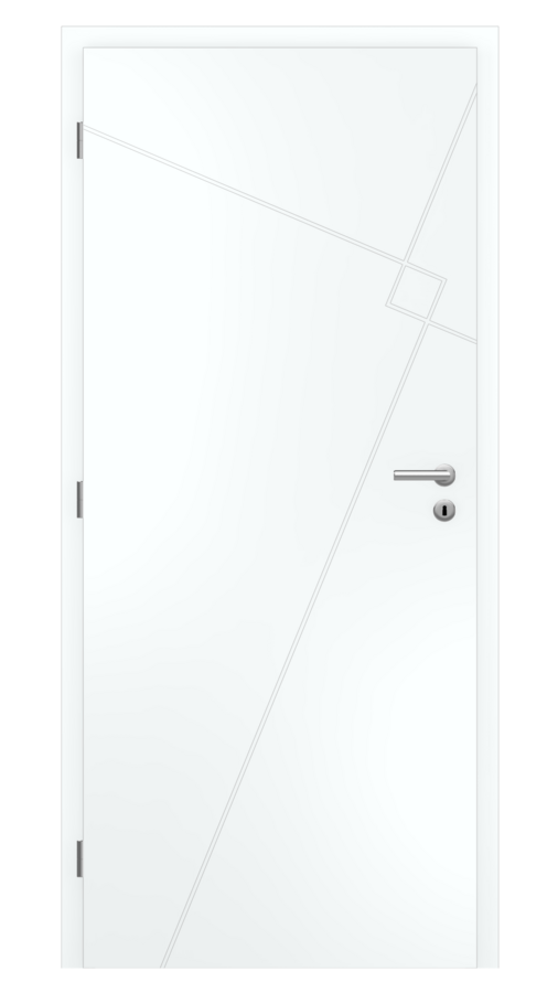 Dveře SMART 53, dekor bílá snow, provedení 80 levé