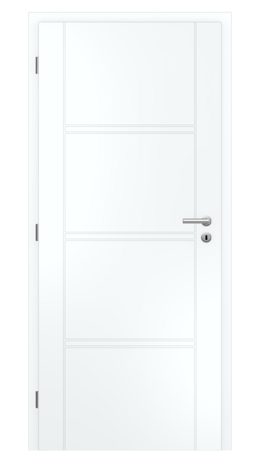Dveře SMART 54, dekor bílá snow, provedení 80 levé