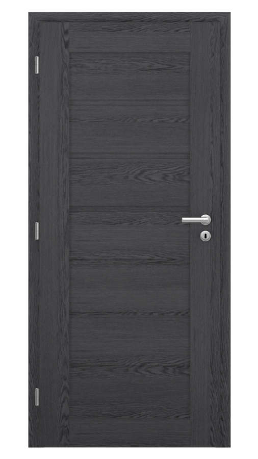 Dveře VIVA 81, dekor dub dark grey, provedení 80 levé
